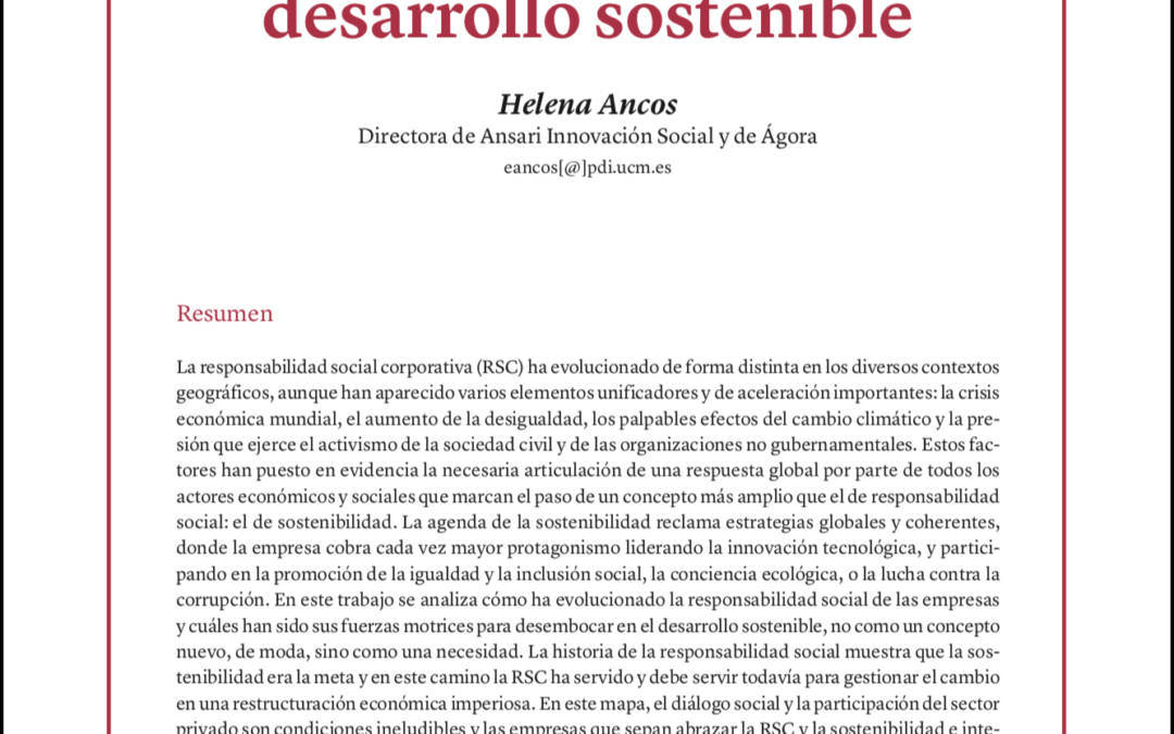 Las empresas españolas como motores del desarrollo sostenible